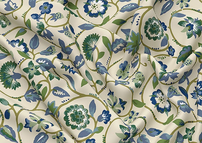 Land & Shore Esther, Green - Twist&Fit Roman Blind - Image 4